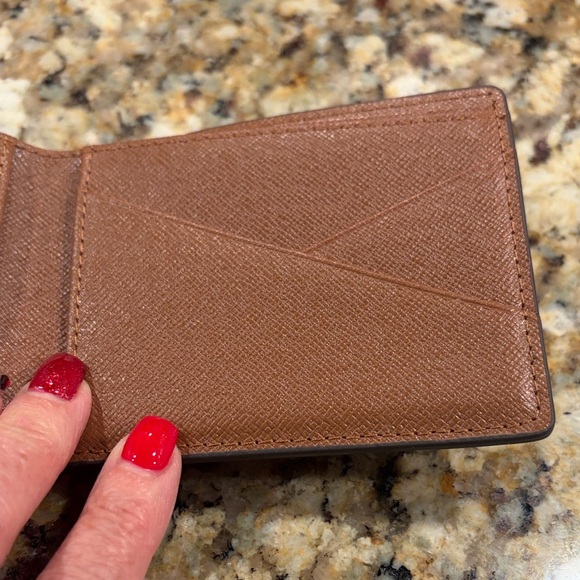Tan and Brown Monogram Wallet - Picture 6 of 6